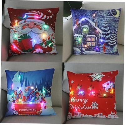 LED light New Year decoration Christmas series pattern cushi
