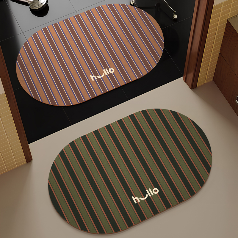 法式浴室门口吸水地垫家用卫生间防滑地垫硅藻泥速干地毯耐脏脚垫