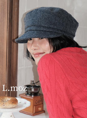 蓝墨竹LMO.Z八角帽日系复古百搭报童帽女显脸小新款画家贝雷帽子