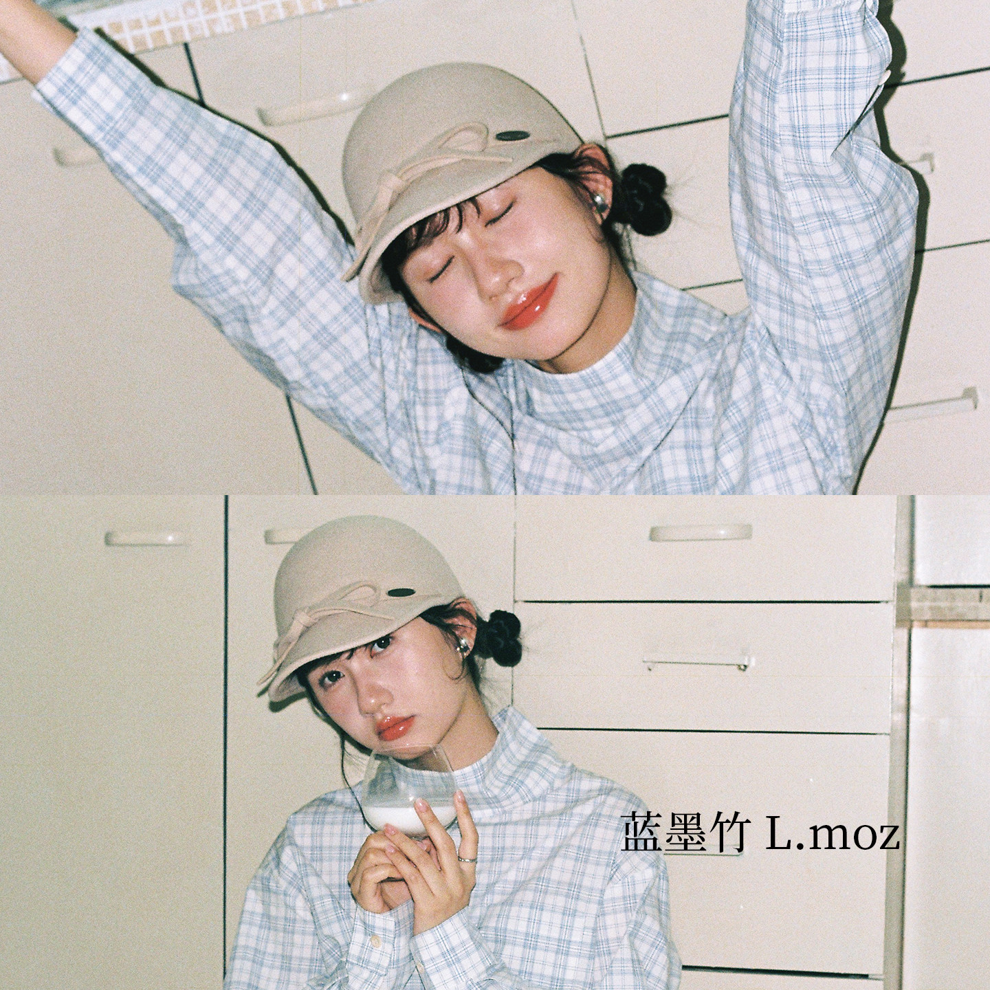 蓝墨竹L.MOZ日系简约鸭舌帽2025秋冬新款羊毛百搭显脸小香风礼帽,服饰配件/皮带/帽子/围巾,帽子,淘宝优惠券,粉丝福利购,淘宝优惠卷
