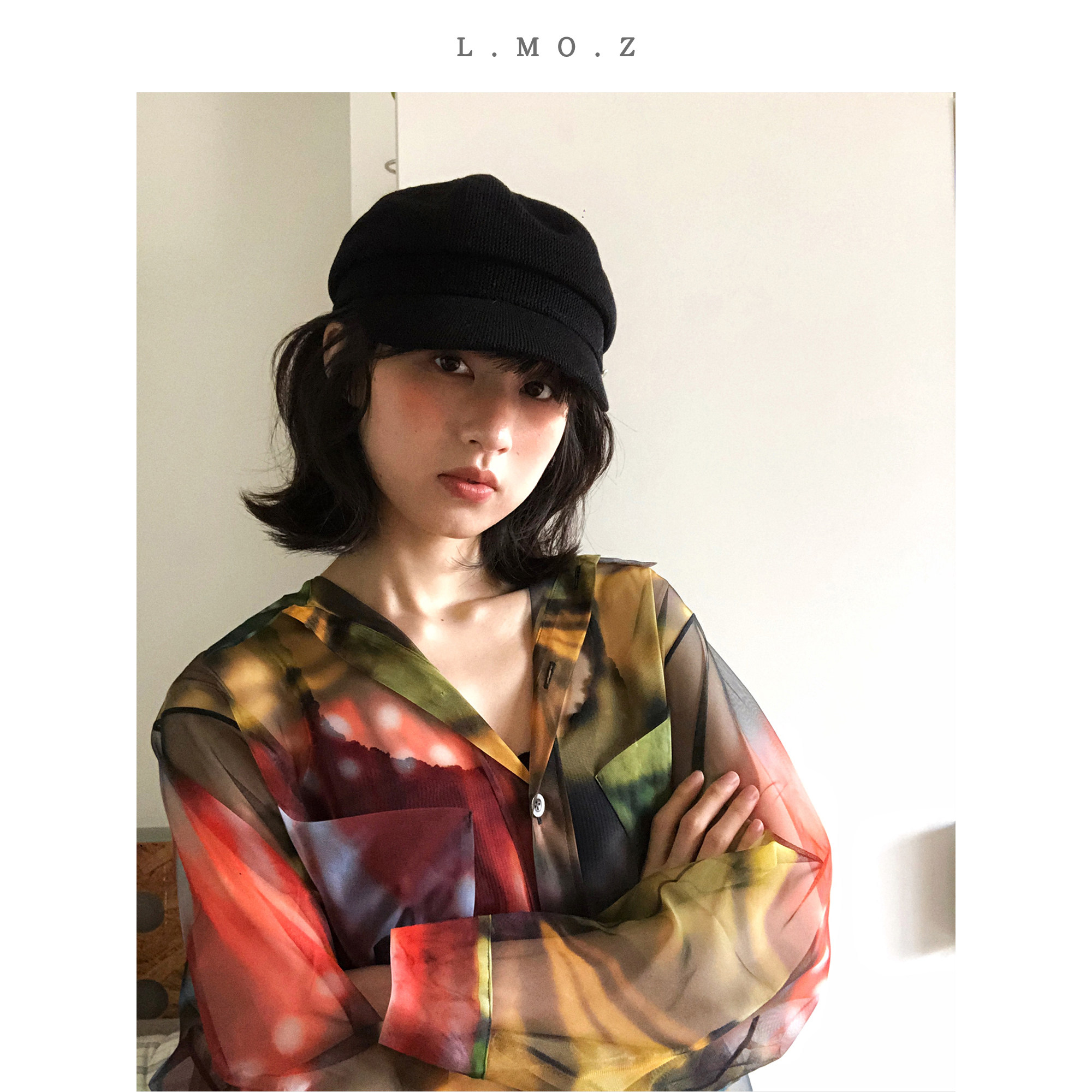 L.MOZ八角帽子2026新款夏季女前进贝雷帽遮阳画家薄款日系报童帽