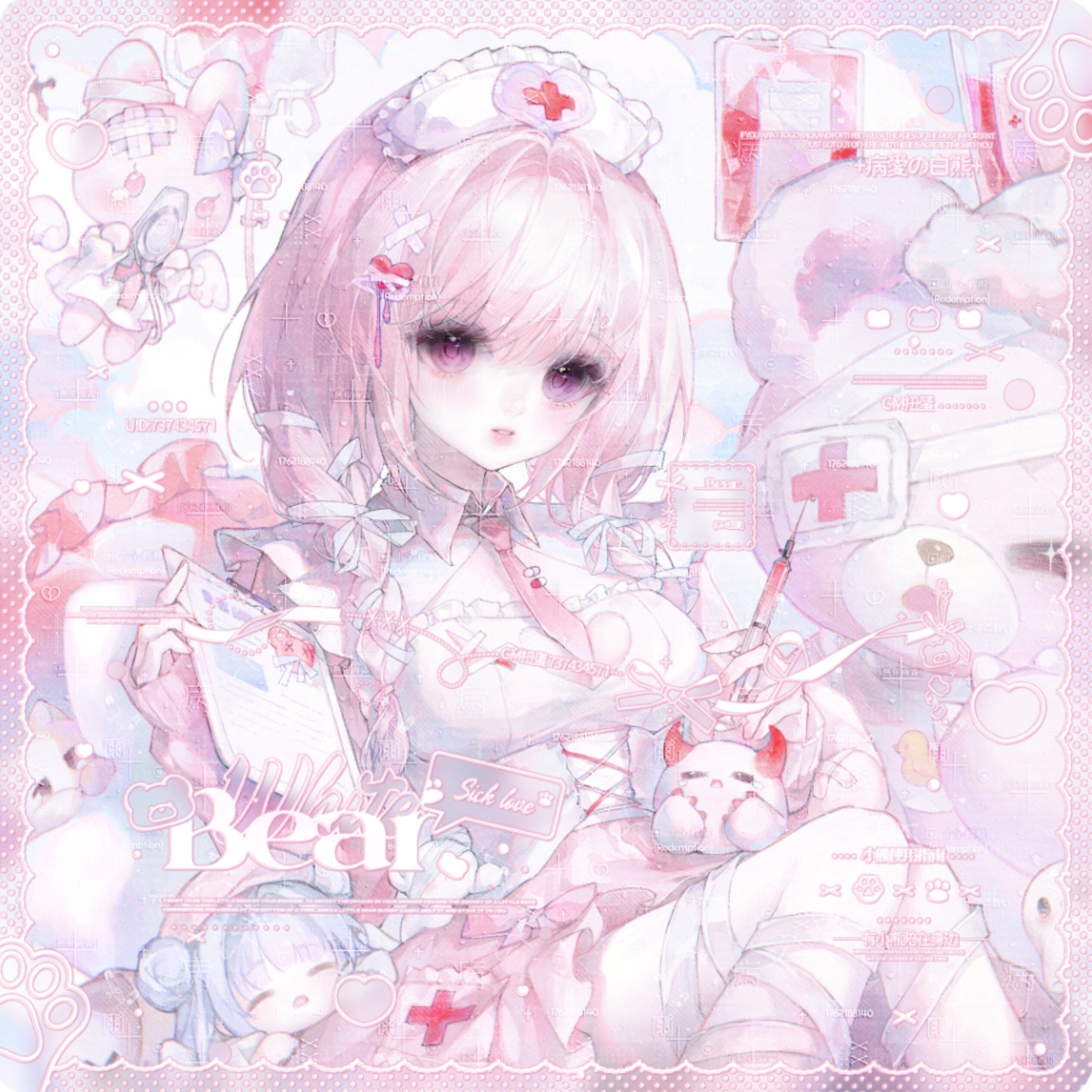 [85张 GM扭蛋第二期]可爱女生动漫插画头像原创圈直购 高清无水印