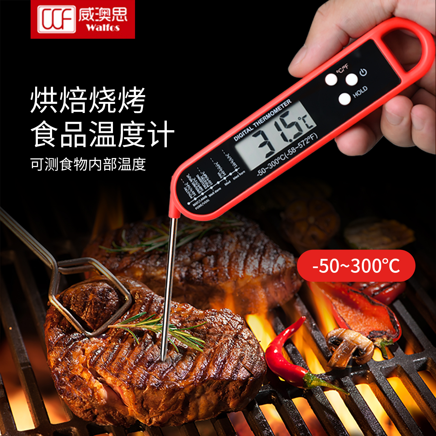 烘焙温度计可数显测熟度烘焙工具