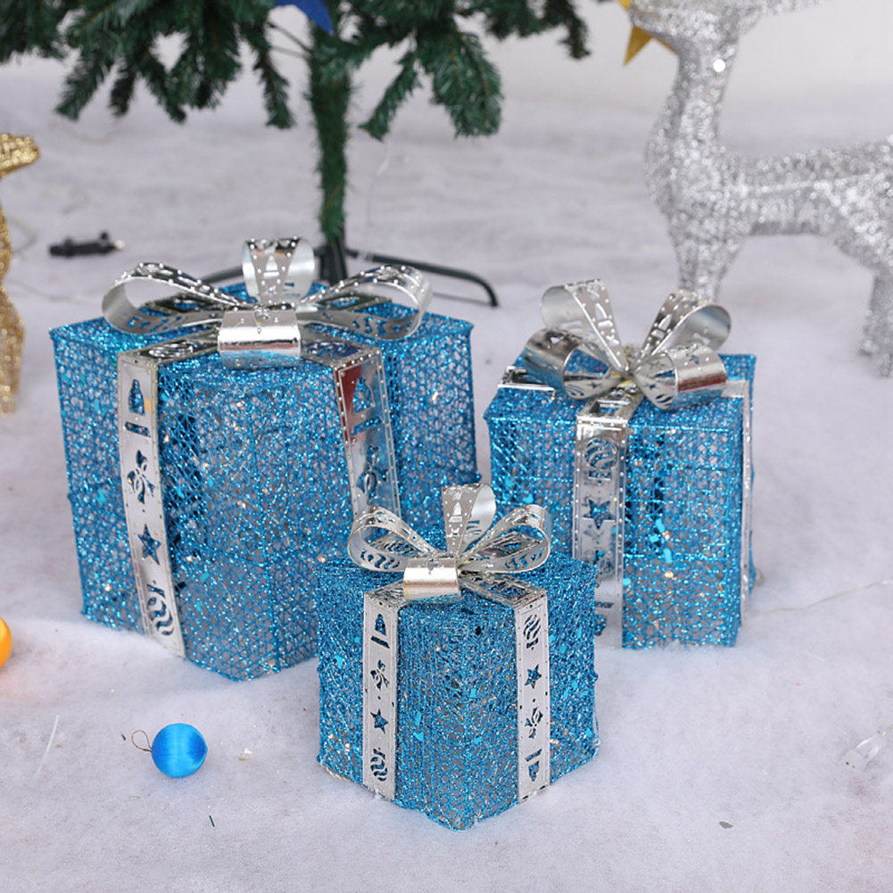 christmas gift boxes with led lights holiday new year gifts