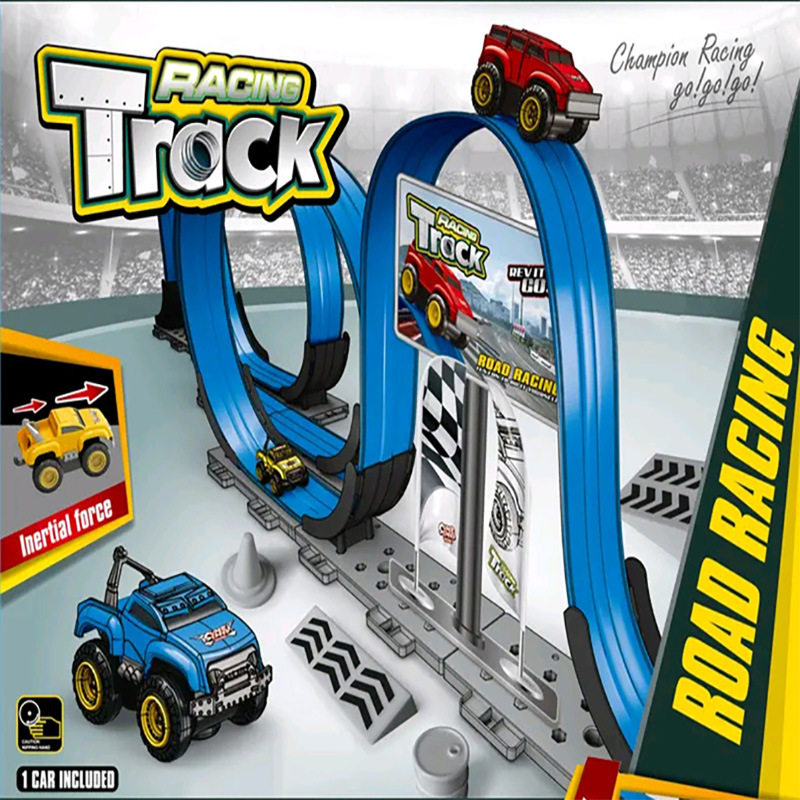 RAIL CAR TOYS CHILDRENS PUZZLE VARIETY TRACK SLIDE ASSEMBLY ELECTRIC CAR BOY DIY BIRTHDAY GIFT