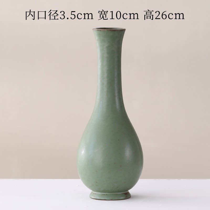 创意现代大口径陶瓷大号插花干花水养鲜花花瓶家用客厅装饰摆件