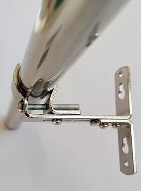 窗帘杆罗马杆铁支架单可调伸t缩内径侧装老式改装加厚加405070孔