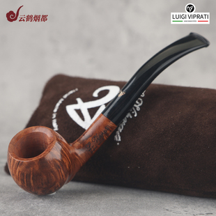 云鹤意大利Viprati维布拉蒂手工石楠木烟斗一叶草级别1Q193-43