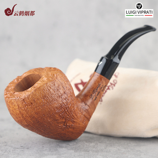 云鹤意大利Viprati维布拉蒂手工石楠木烟斗喷砂酒桶EXTRA