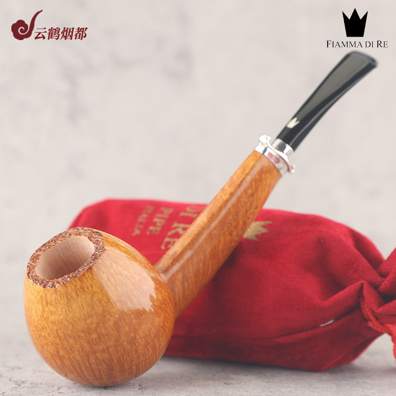 意大利Fiamma Di Re 火焰王石楠木烟斗光面银圈图兰朵限量98/100