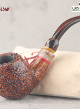 云鹤意大利Viprati维布拉蒂手工石楠木烟斗喷砂EXTRA44-5