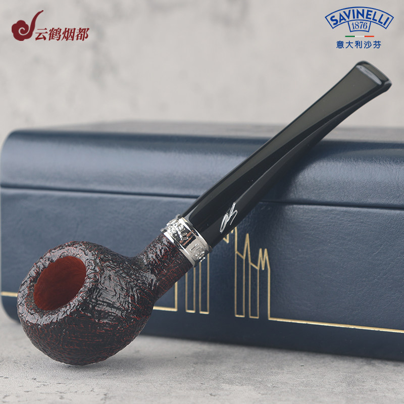 意大利Savinelli沙芬150周年五代总裁纪念款石楠木烟斗限量烟斗
