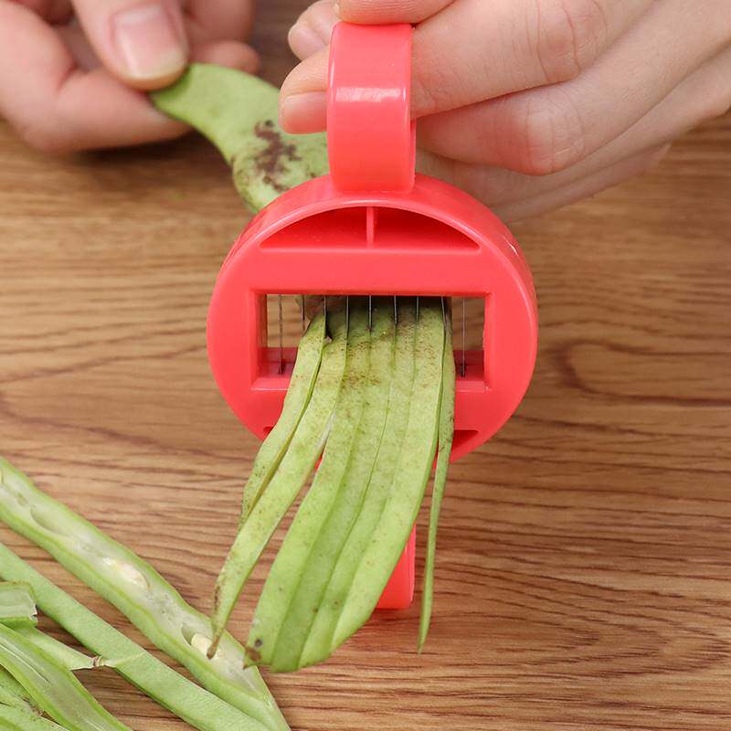 豆角切丝器家用扁豆切丝刀剪芸豆插四季豆拉丝器多功能豆角丝神器