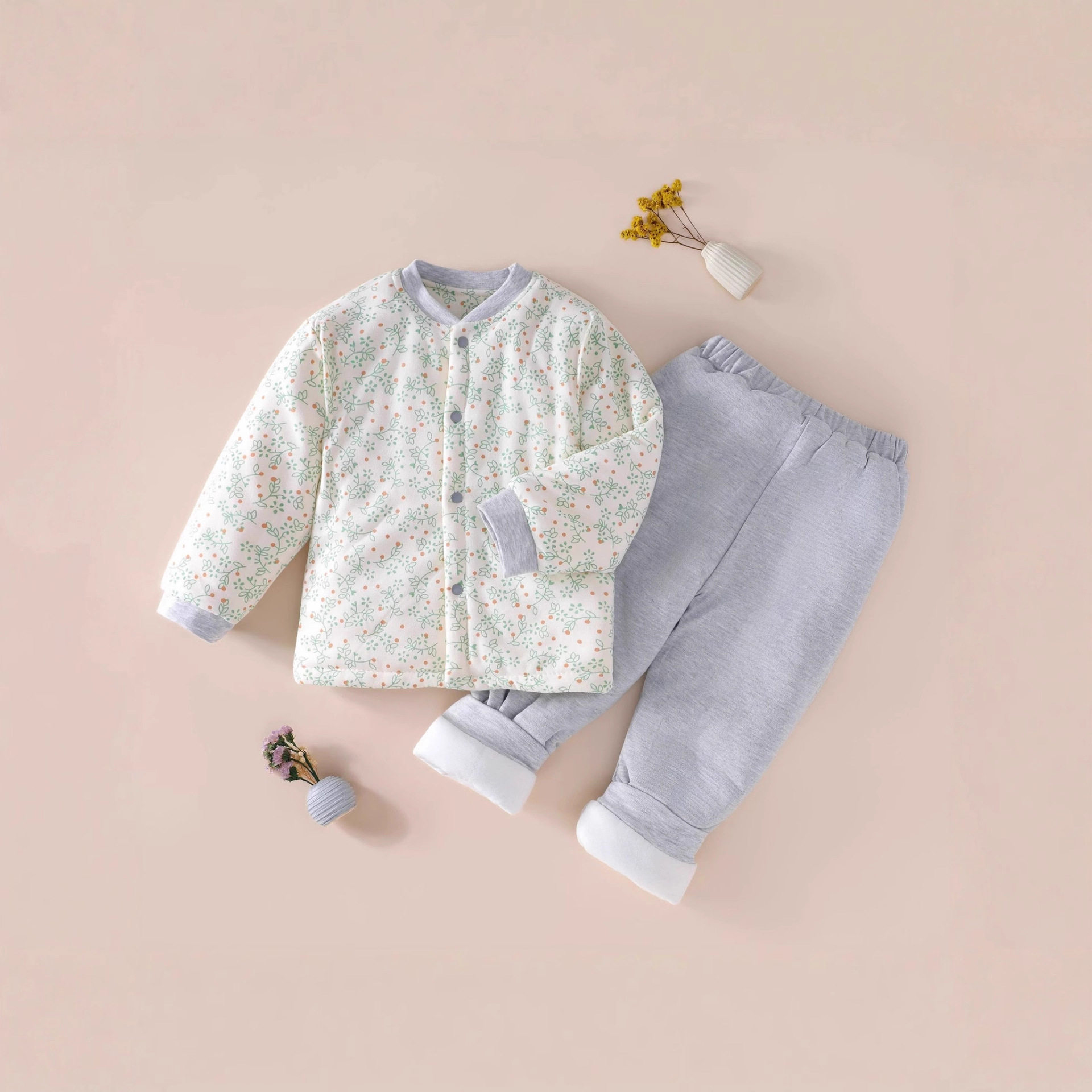 儿童手工棉花衣套装婴儿中厚外穿校服神器宝宝内穿棉服秋冬款内胆