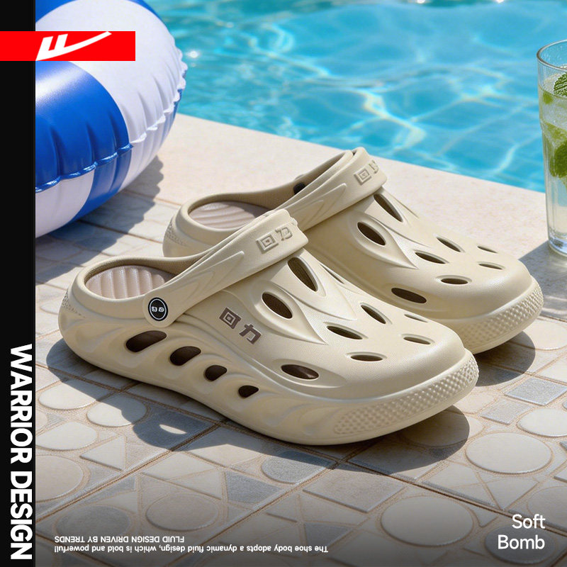 回力男鞋洞洞鞋2026新款夏季包头凉拖鞋踩屎感厚底外穿运动沙滩鞋