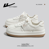 小白鞋 子女款 女2025新款 百搭冬季 回力女鞋 白色板鞋 爆款 厚底大头鞋