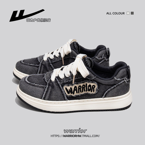 回力旗舰店复古牛仔运动板鞋女款