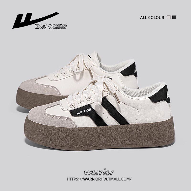 回力旗舰店女鞋德训鞋女款2026新款帆布鞋女厚底小白鞋运动板鞋女