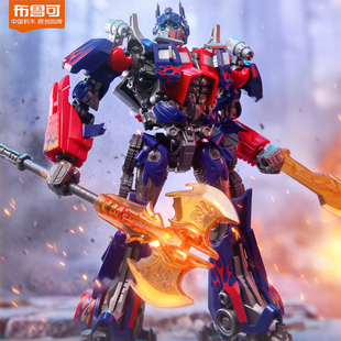 布鲁可变形金刚飞翼擎天柱天火超越版布鲁克积木人模型男玩具套装