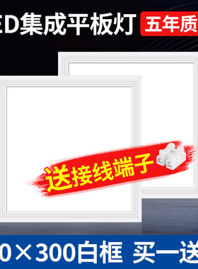 30x方形集成吊顶LED面板灯嵌入式