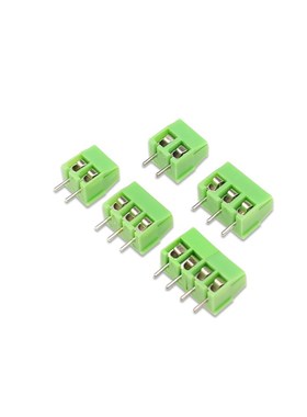 MG/KF350 396 可拼接接线端子2P-3P 3.5/3.96mm接插件 螺钉式绿色