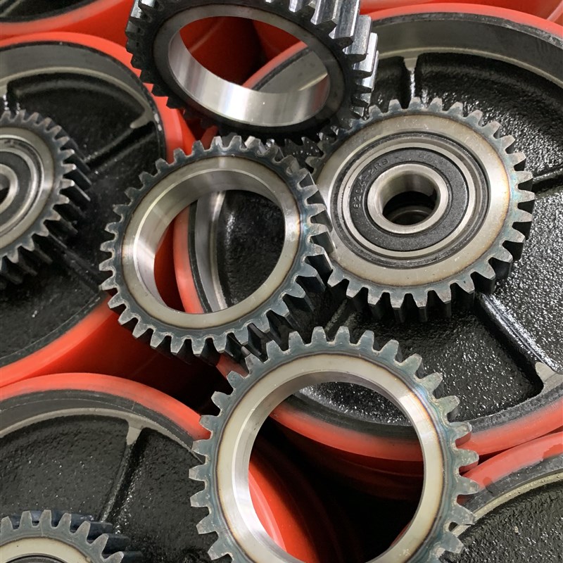 岩铂动力手动堆高机堆高车改电动行走配件2吨3吨800W堆高机改装套