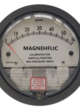0-500pa压差表 2000型  压差计 负压表 MAGNEHFLIC 0-60pa 250pa