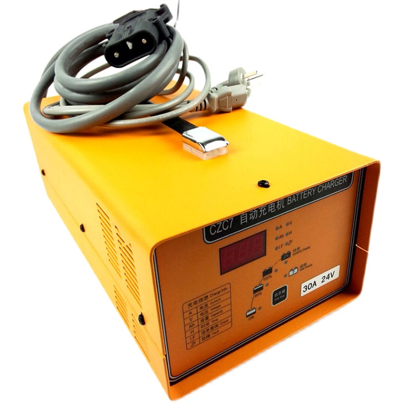 施能CZC7叉车智能充电器24V40A全电动堆高车搬运车自动充电机