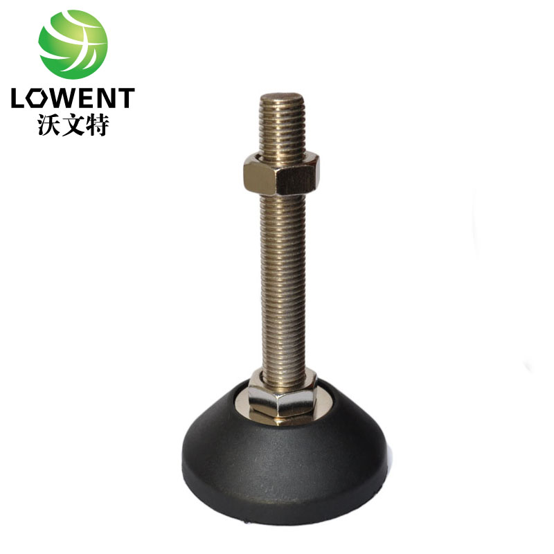 304不锈钢尼龙定向调整脚/固定蹄脚/调节脚/万向铁皮脚50M8M10M12