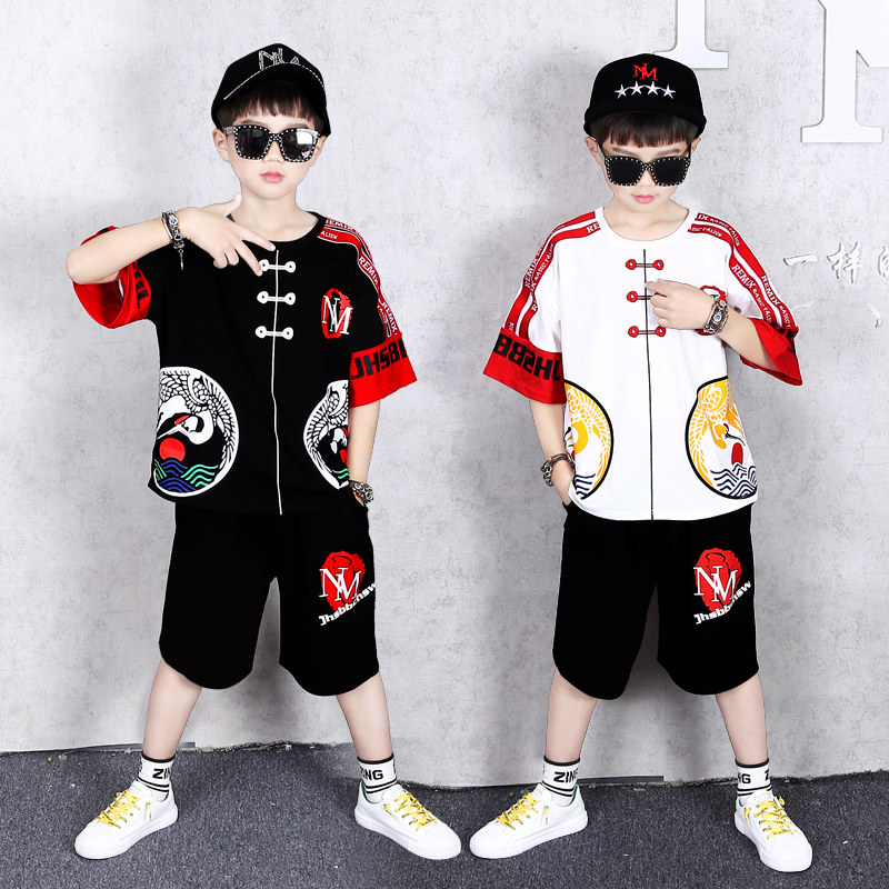 儿童中国风演出服帅气男童汉服套装班服幼儿园国学唐服小少爷唐装