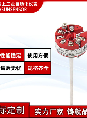 厂家直供耐高温温度传感器PR5333A可编程变送器PT100热电阻pt1000