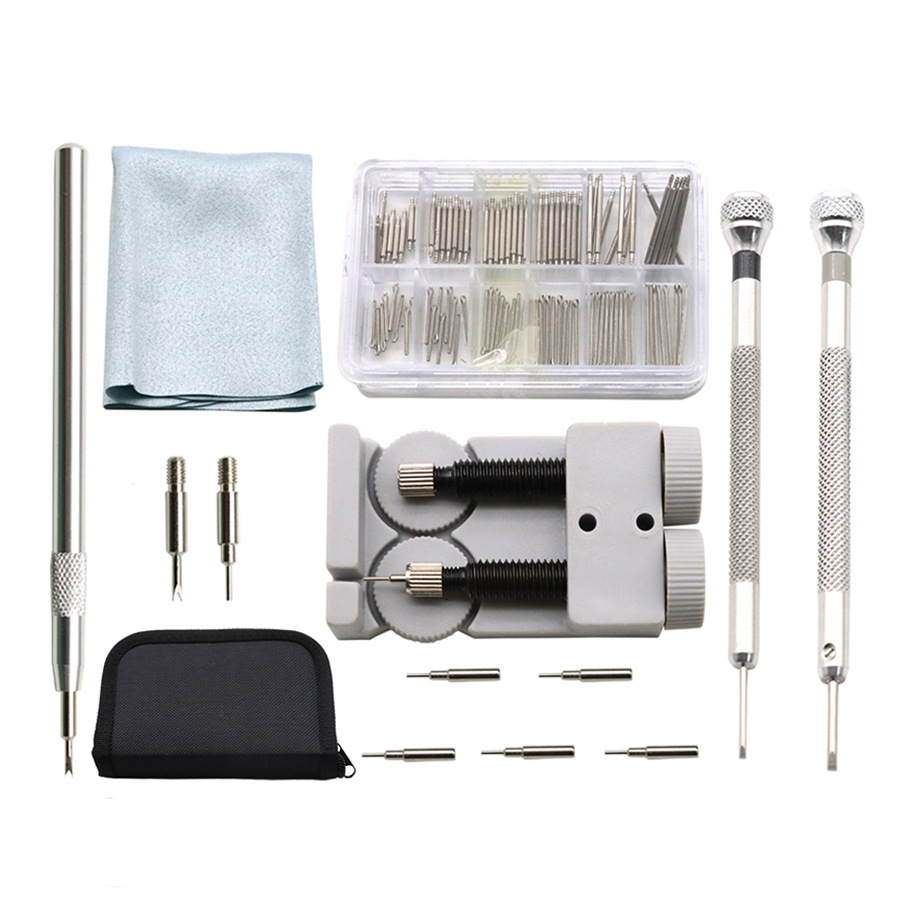 修表工具 108件拆表带更换表耳发夹工具套装拆表器调表器清洁绒布