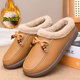 新款 棉鞋 女加绒保暖妈妈豆豆鞋 2025冬季 外穿一脚蹬博肯包头半拖鞋