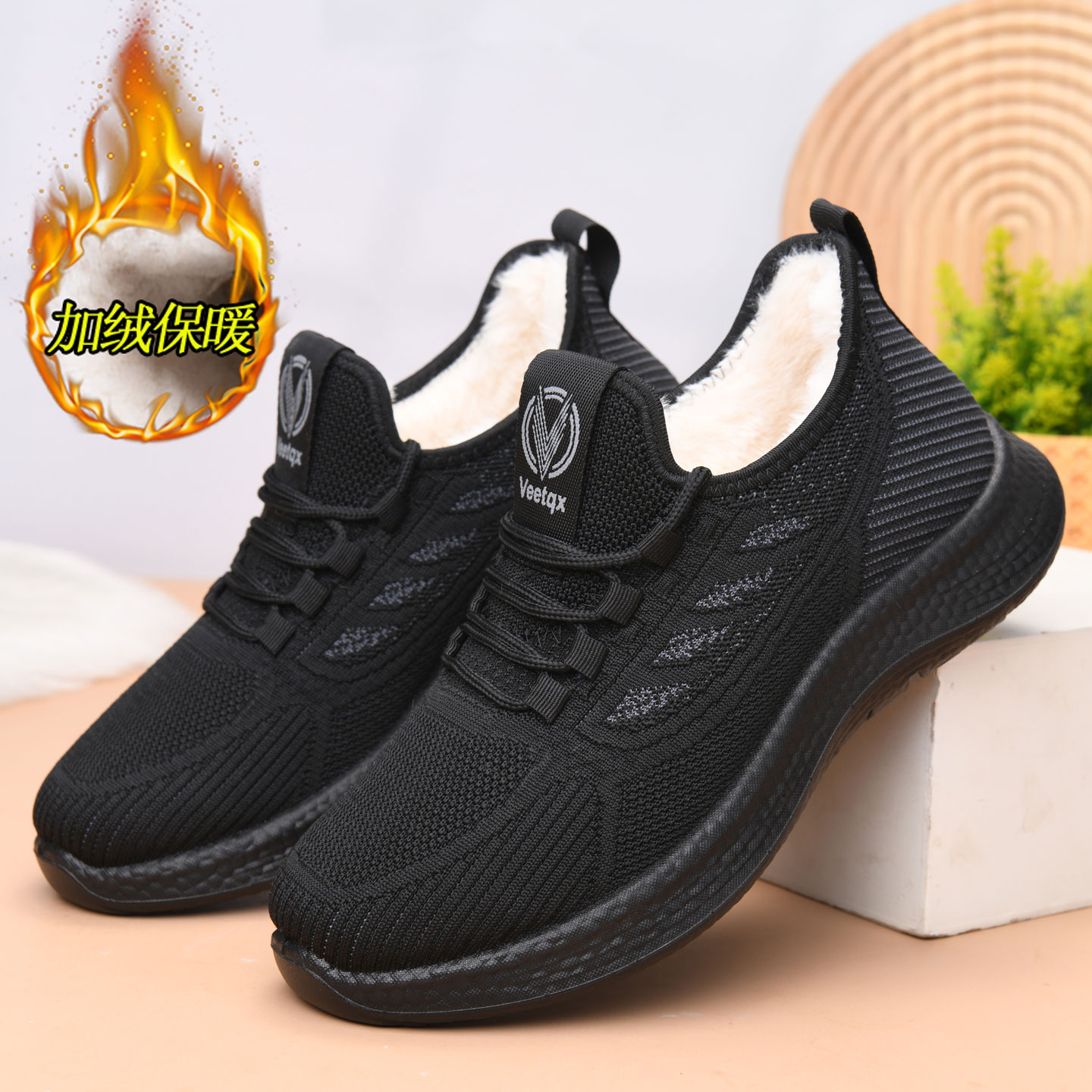 爸爸鞋老北京布鞋一脚蹬男二棉鞋