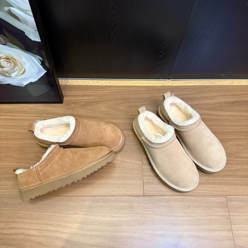 【小翱小baby回来了！】低帮一脚蹬雪地靴经典休闲平底短靴AF3891