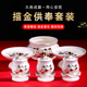 陶瓷供奉套装 家用供果果盘上供佛前香炉佛堂供奉观音菩萨净水杯