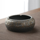 日式 大姻缸 粗陶复古烟灰缸家用办公防风防灰陶瓷创意茶桌茶几个性