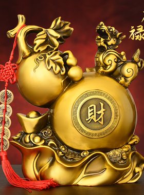 纯铜葫芦摆件貔貅福禄中