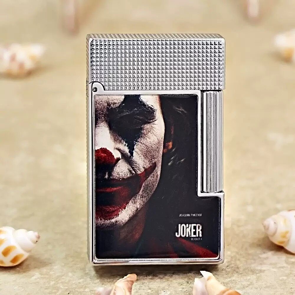 KW卡尔威登朗声煤油打火机钢音银色JOKER小丑送男朋友礼盒装