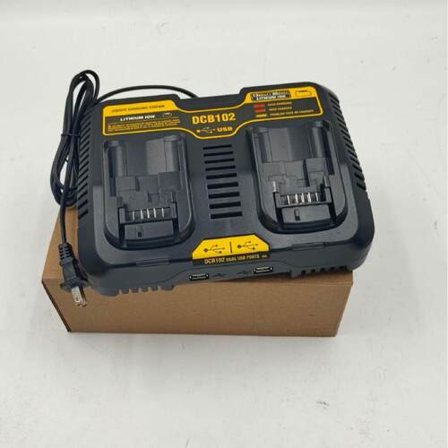 适用得伟充电器 Dewalt 替代德伟DCB102双充 带USB双充 各种线