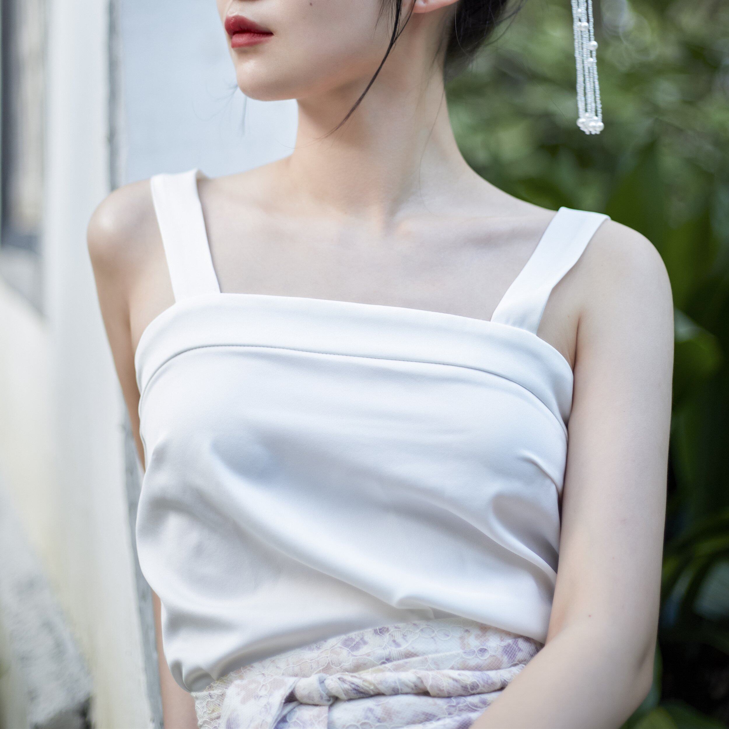 韶红颜 缎面7色吊带宋抹汉元素宋制汉服内搭原创改良古风打底背心