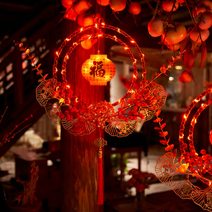 2026年新品家用门口客厅橱窗挂联灯中国节led发光彩灯装饰灯春节