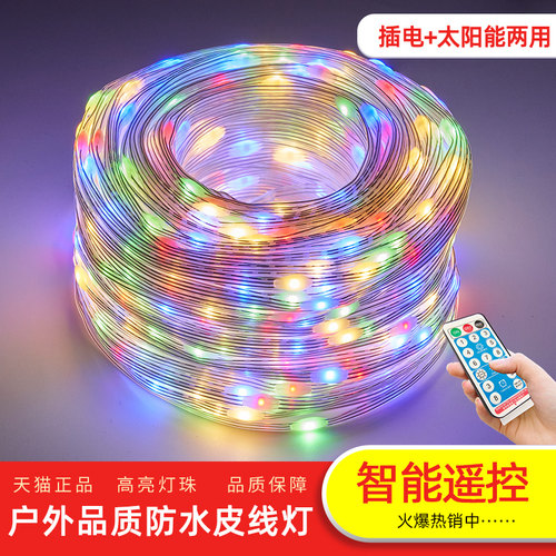 led皮线防水工程工厂直销绕树灯