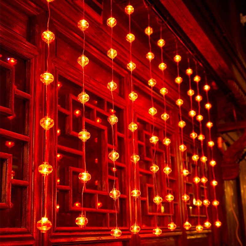 新年装饰户外防水春节红灯笼布置