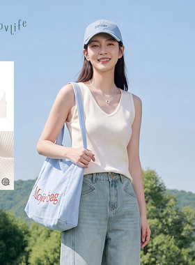 片断毛针织衫女夏季新款正反两穿休闲简约设计感基础打底背心