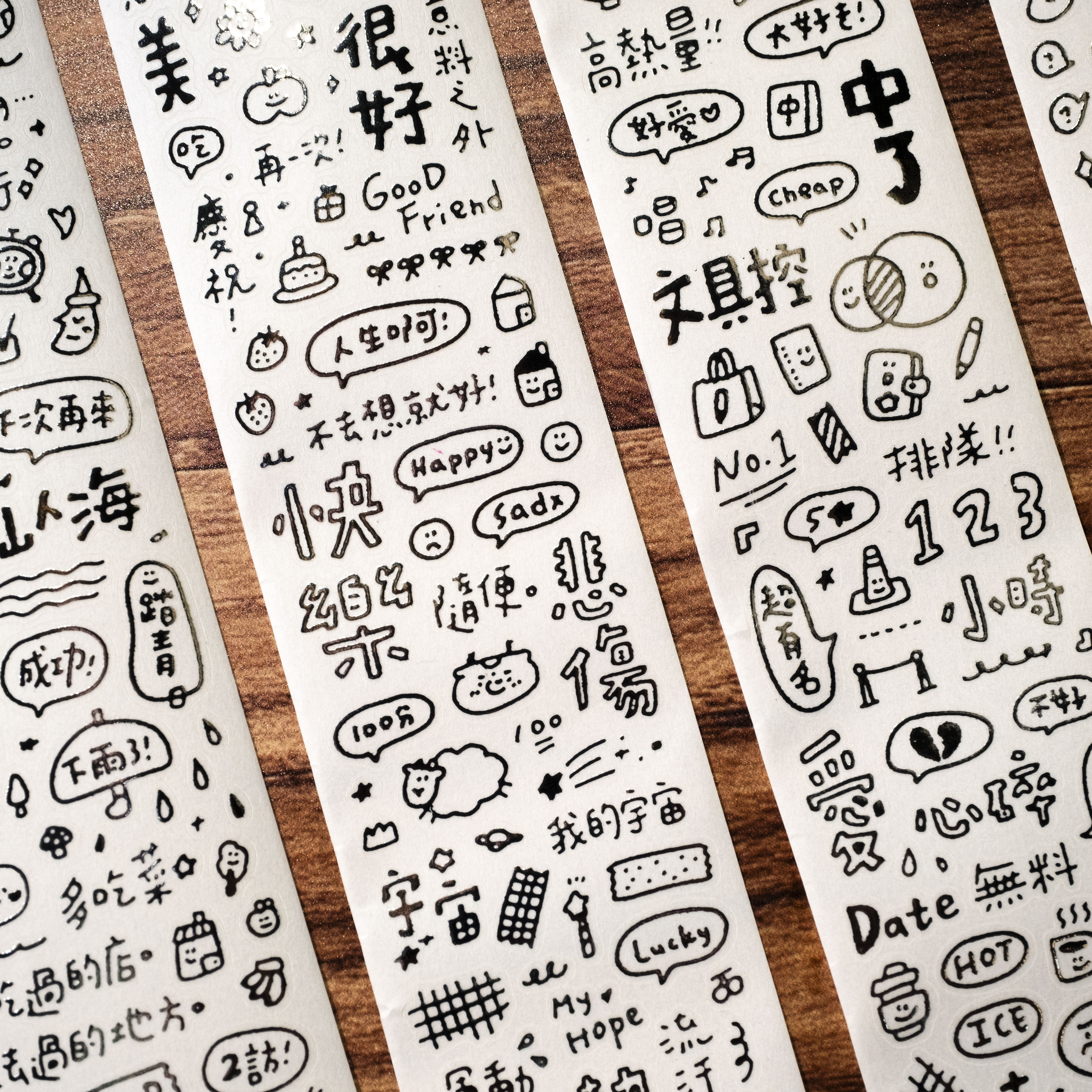 布岚日常星期英文文字字素胶带图片