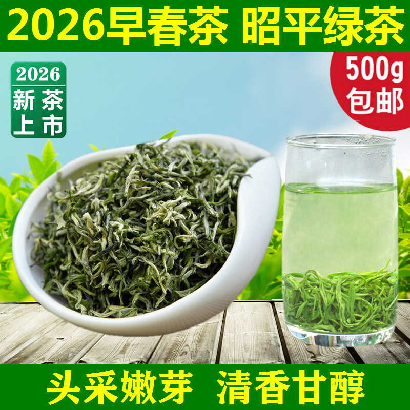 2026年早春茶上市广西昭平绿茶500克 嫩芽叶明前高山清香散装茶叶