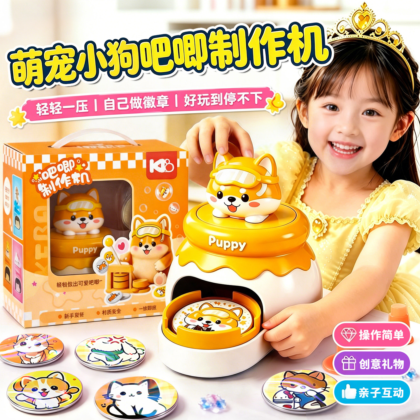 【全新精美礼盒】萌宠吧唧制作机图片
