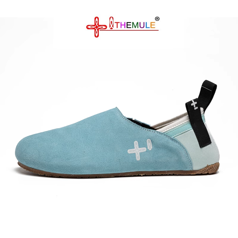 THEMULE一脚蹬丑萌鞋女真皮驾车鞋平底大头鞋男潮流百搭翻毛皮