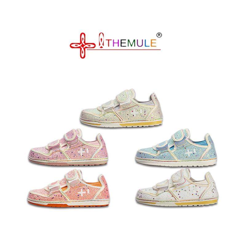 2025超火女休闲鞋小众厚底宽头鞋亲子板鞋大头魔术贴亮片丑萌鞋潮